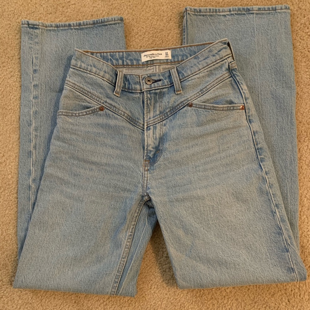 Abercrombie & Fitch Light Blue High-Rise Jeans